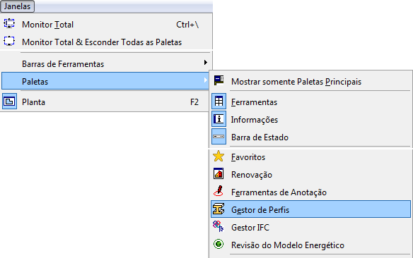 Modelagem avançada com Gestor de Perfis