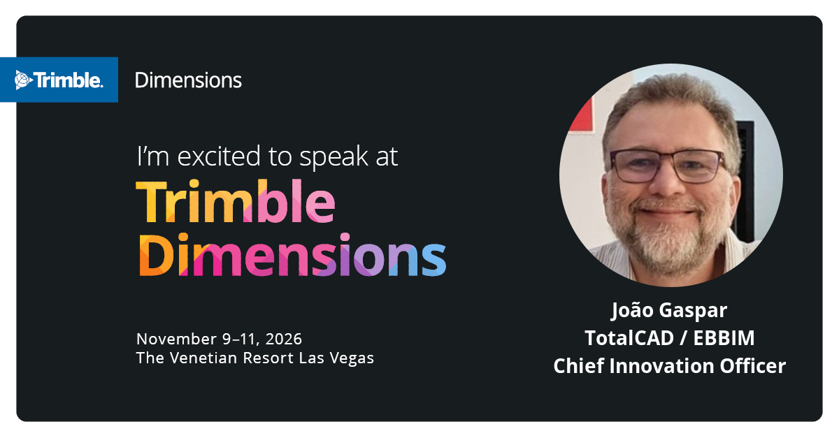 Encontre João Gaspar no Trimble Dimensions 2026: cinco apresentações em Las Vegas